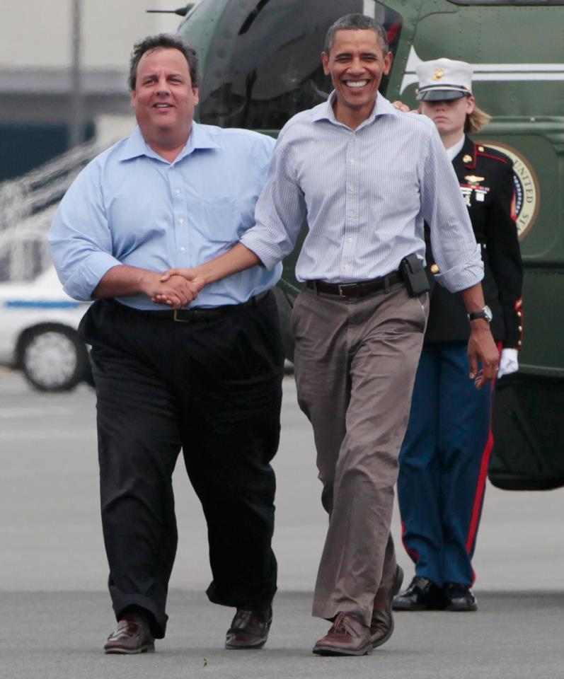 Christie thanks Obama for his help
