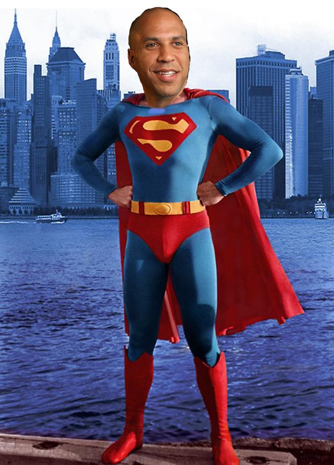 Cory Booker as superman