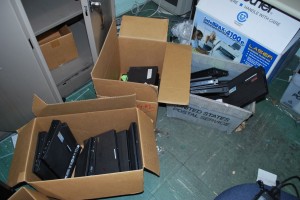 Hoboken laptops being discarded