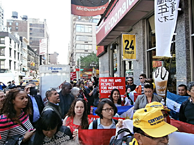McDonalds NYC demo