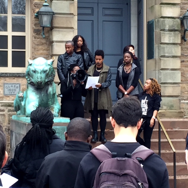 Princeton student protestors 151118