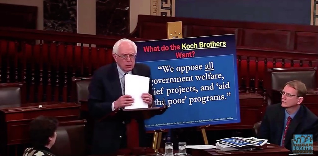 Sanders against Koch Bros