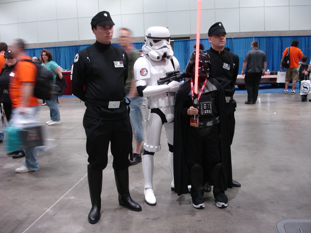 Star Wars fans in costume