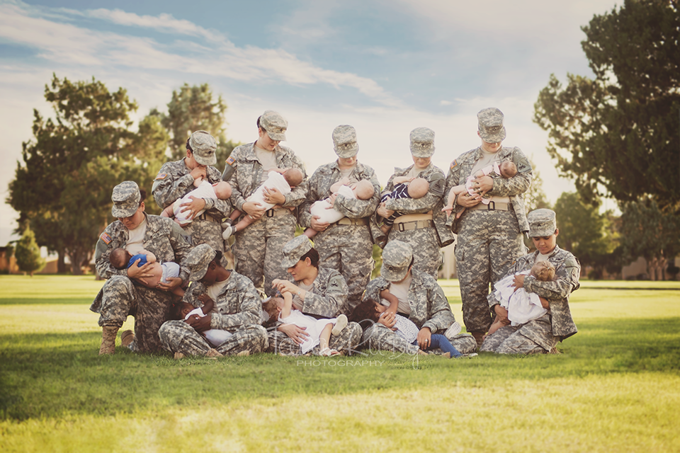 military moms breastfeeding