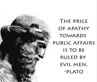 plato - the price of apathy
