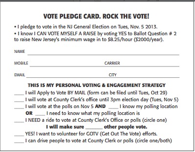 Vote Pledge Card